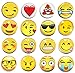 Keklle 17 2018/7/9 11:08:39 16 Pack Refrigerator Magnets, Emoji Magnets Fridge Magnets 3D Funny Cute for School Lockers Accessories Set