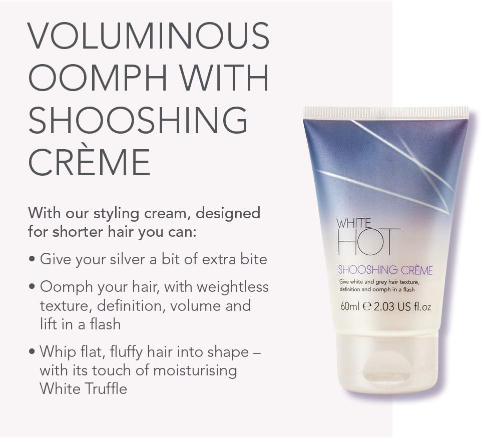 White Hot Boost and Shoosh Duo : Brilliant Shampoo and Shooshing Crème : Keep brassiness at bay, brighten grey and white hair - Image 5