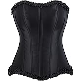 YMFFW Vintage Corset Tops for Women Princess Renaissance Shapewear Lingerie Elegant Lace up Costume Bustier