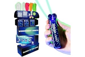 ZipString Luma - The Patented Glow-in-The-Dark Toy That Flies a Loop of String, Creates Endless Shapes and Tricks Built-in LED for Glowing Fun. Perfect STEM Gift for Kids & Adults. Wonderment Awaits