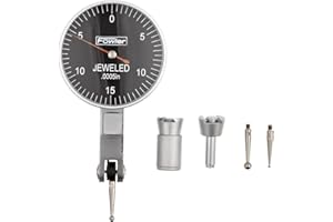 Fowler 52-562-780-0, Horizontal Test Indicator With 0-0.030" Measuring Range (Black)