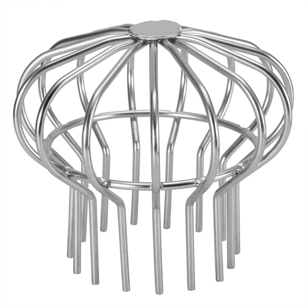 Beufee Gutter Guards Downpipe, Gutter Downsport Guards Stainless Steel Filter Strainer Large Balloon Drain Guards Stops Blockage for Vents Chimney Flues Drains(XL)