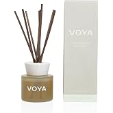 VOYA African Lime &amp; Clove Reed Diffuser, Natural Room Fragrance with Citrus and Spice Notes