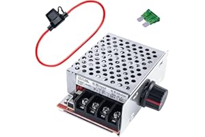 Hosyond PWM DC Motor Speed Controller DC 7-70V 30A 12V 24V 36V 48V with 30 Amp Fuse