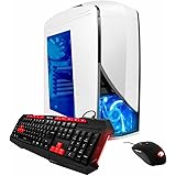 iBUYPOWER Gaming Desktop PC AM8140A AMD FX 6300 6-Core 3.5 GHz, AMD Radeon RX 550 2GB, 8GB DDR3 RAM, 1TB 7200RPM HDD, Win 10, Gaming Keyboard & Mouse, White