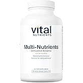 Vital Nutrients Multi-Nutrients (No Iron or Iodine) - Comprehensive Vegetarian Daily Multivitamin and Mineral Formula with Potent Antioxidants* - Gluten, Dairy, Soy Free - Non-GMO - 180 Capsules