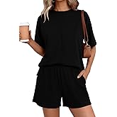 BTFBM Casual 2 Piece Sets For Women Summer 2026 Short Sleeve Tops Shorts Spring Lounge Matching Workout Airport Outfits