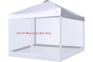 SCOCANOPY Replacement Mesh sidewall for Most 10x10 Canopy Or Gazebo,(White)