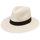 Wallaroo Hat Company Women’s Petite Palm Beach Fedora – UPF 50+ UV Protection Sun Hat, Packable, Adjustable, Small Size