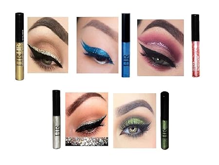 Hr Waterproof Metallic Glitter Shinning Shimmer Eyeliner (Green)