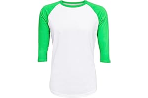 ILTEX Raglan T-Shirt 3/4 Sleeve Athletic Baseball Jersey Unisex (30+ Colors)