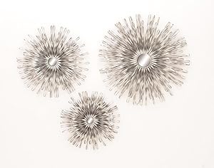 Deco 79 56884 Metal Wall Decor Mirror (Set of 3), 18
