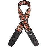 Lock It LIS065 Guitar Strap - Classic Woven, Persian