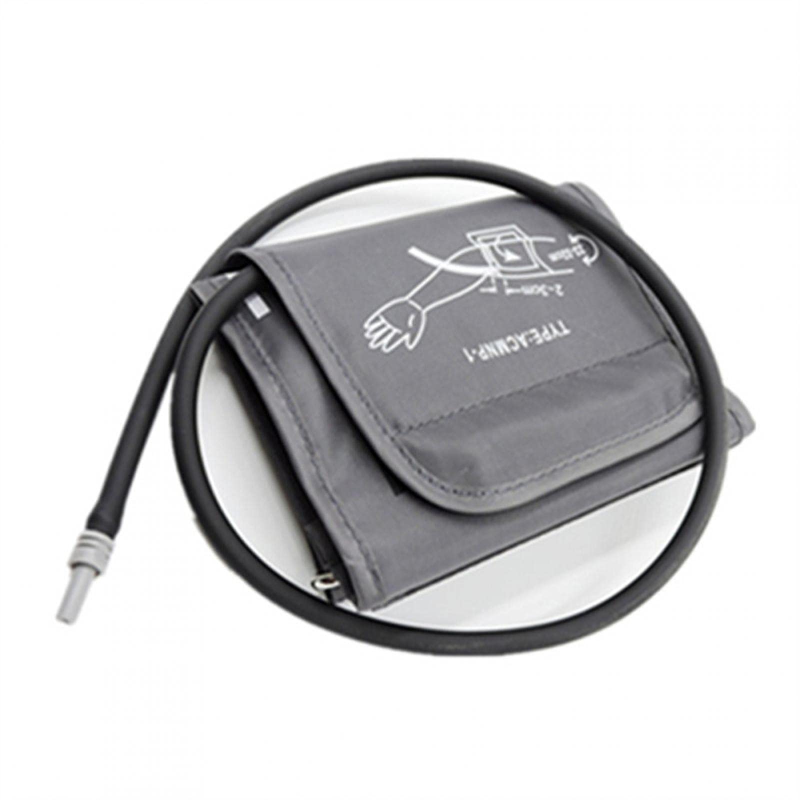 Blood Pressure Monitor Cuff Replacement, Electric Sphygmomanometer Cuff, Upper Arm Cuff Blood Pressure Machine Accessory 22-32cm (Dark Gray)