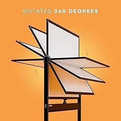 Rolling Dry Erase Board 48 x 36 - Large Portable