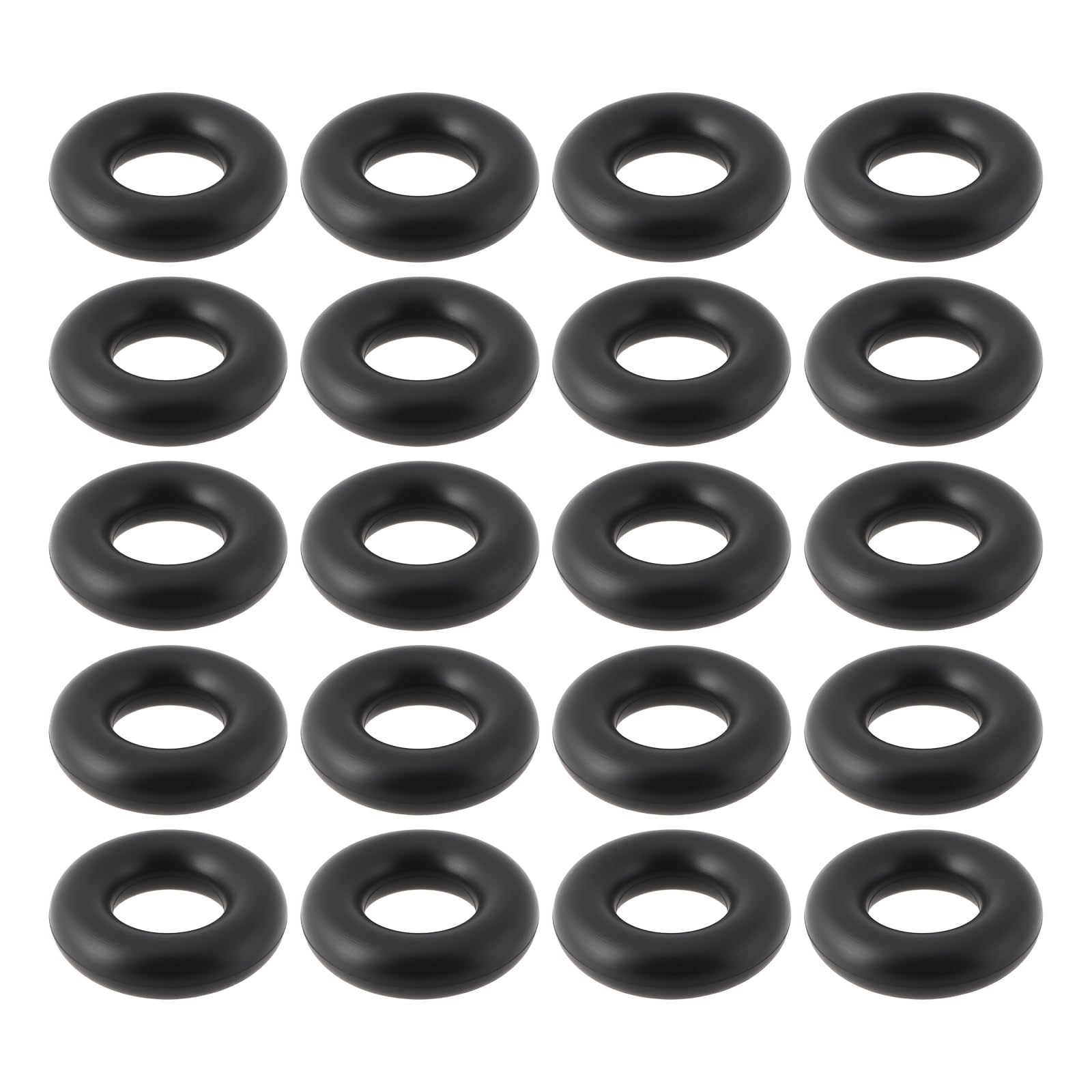Briny River 20PCS 15mm Black Smooth Reproduction Tyres Compatible with Dinky Die-Cast Cars Trucks Vans Buses Pre-1960 Models