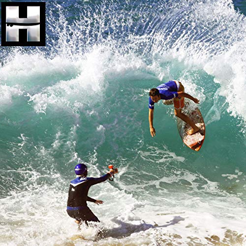 Hammer Surf Traction The Peak Traction Pad - Blue & Red Tail Pad - Deck Grip - Made in The USA - Thumbnail 4