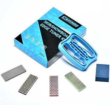 Amazon Xcman アルパイン フリーライド スノーボード スキー エッジ ベベル チューニング キット エッジ ケア キット サイド スキー アングル ツール 3 ダイヤモンド グミ ストーン Xcman ワックス スクレーパー