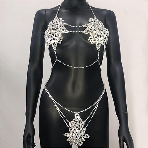 Sexy Tassel Diamond Chest Chain Bra Panties Sparkly Rhinestone Body Chain Crystal Bikini Chest Jewelry Lingerie Woman Nightclub Clothing (Silver color) in Saudi Arabia | Whizz Body Chains Sexy Tassel Diamond Chest Chain Bra Panties Sparkly Rhinestone Body Chain Crystal Bikini Chest Jewelry Lingerie Woman Nightclub Clothing (Silver color) in Saudi Arabia | Whizz Body Chains