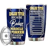MONIZILUCKY English Tutor Tumbler Stainless Steel
