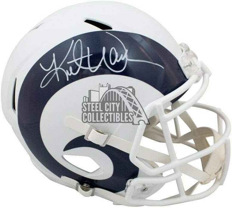 kurt warner autographed helmet