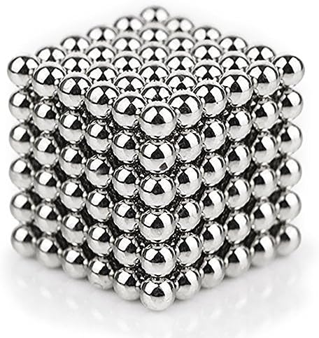 JTORD Magnetic Ball Magnetic Sculpture Desk Toys for Intelligence Development and Stress Relief, Magnetic Puzzle Ball (5MM Set of 216 Balls)