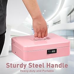 KYODOLED Combination Lock Safe Box with Cash