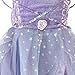 Girls Princess Fairy Wings Tutu Long Dress Birthday Party Costume Halloween, Purple 2-4 Year