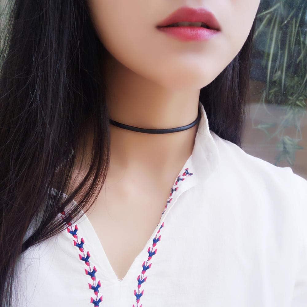 fdnghee Cadena de clavícula del Estudiante Collar de Cuello Corto