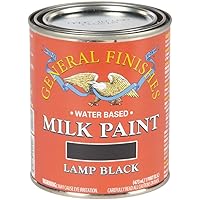General Finishes Water Based Milk Paint, 1 Pint, Lamp Black