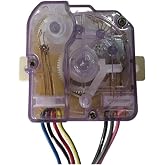VDCYAOFZ 1PCS Universal for All Brands of Washing Machines, Semi-Automatic Double-bar Washing Machine Wash Timer 7-Wire Timer Switch(7-Wire Timer 1 Knob)