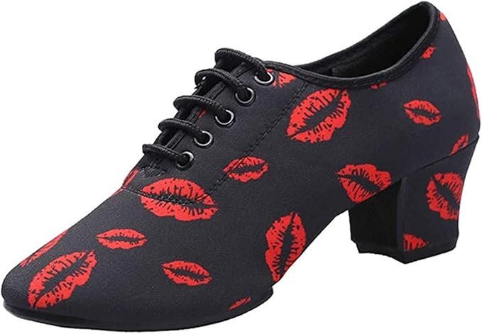 Amazon Co Jp Gratty レディース ダンススニーカー スプリットソール 太ヒール 5cm ラテンダンス シューズ ジャズダンス ティーチャーズシューズ 社交ダンス スリットソール フルソール 練習用 練習用 室内用 室外用 服 ファッション小物