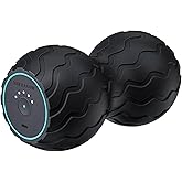 TheraGun Therabody WaveDuo - Ergonomically Contoured Foam Roller - Bluetooth Enabled Muscle Roller for Your Back, Neck & Spine with 5 Customizable Vibration Frequencies in Therabody App
