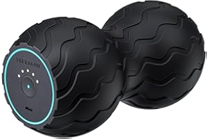 Therabody Wave Series Wave Duo - Ergonomically Contoured Foam Roller. Bluetooth Enabled Muscle Roller for Your Back, Neck & S