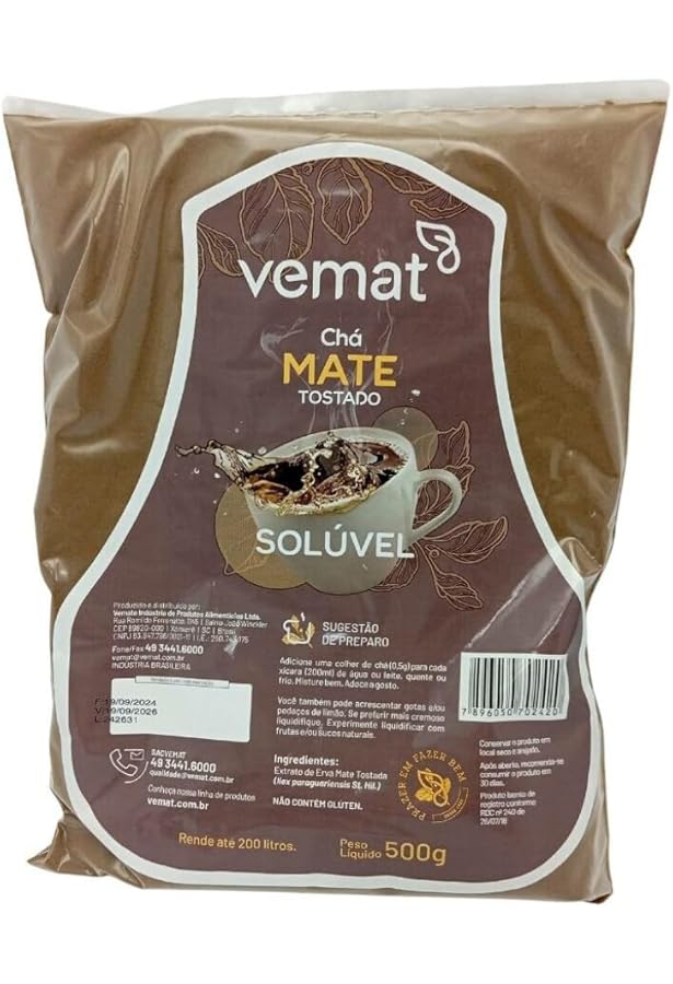 Chá Mate Solúvel Limão Vending 1Kg - Qualimax : Amazon.com.br
