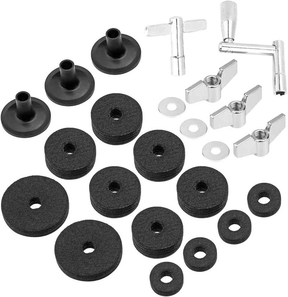 MUPOO 23 Pieces Cymbal Replacement Accessories, HiHat