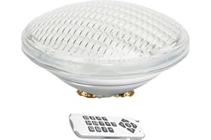 Par56 LED Pool Light 12V 3500LM, Color Changing Underwater Swimming Pool Light Bulb with Remote, IP68 Waterproof Embedded Lig