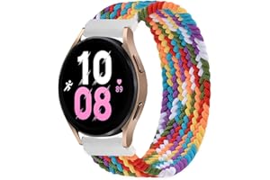 20mm Stretch Braided Nylon Band for Samsung Galaxy Watch 5 40mm 44mm/5 Pro 45mm/4 40mm/4 classic 42mm/3 41mm/Active,22mm Elas