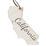 State Christmas Ornament | Wooden State Silhouette