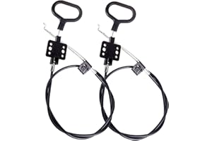 STARVAST Sofa Recliner Cables, 2Pcs Couch Release Cables Replacement D Ring Couch Recliner Pull Handle, Hook Exposed Cable Length (4.75") Total Length 36.5 Inch