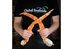 GLOBAL SEAFOODS NORTH AMERICA Global Seafoods - Alaskan Red King Crab Legs Jumbo 10 Lbs | King Crab