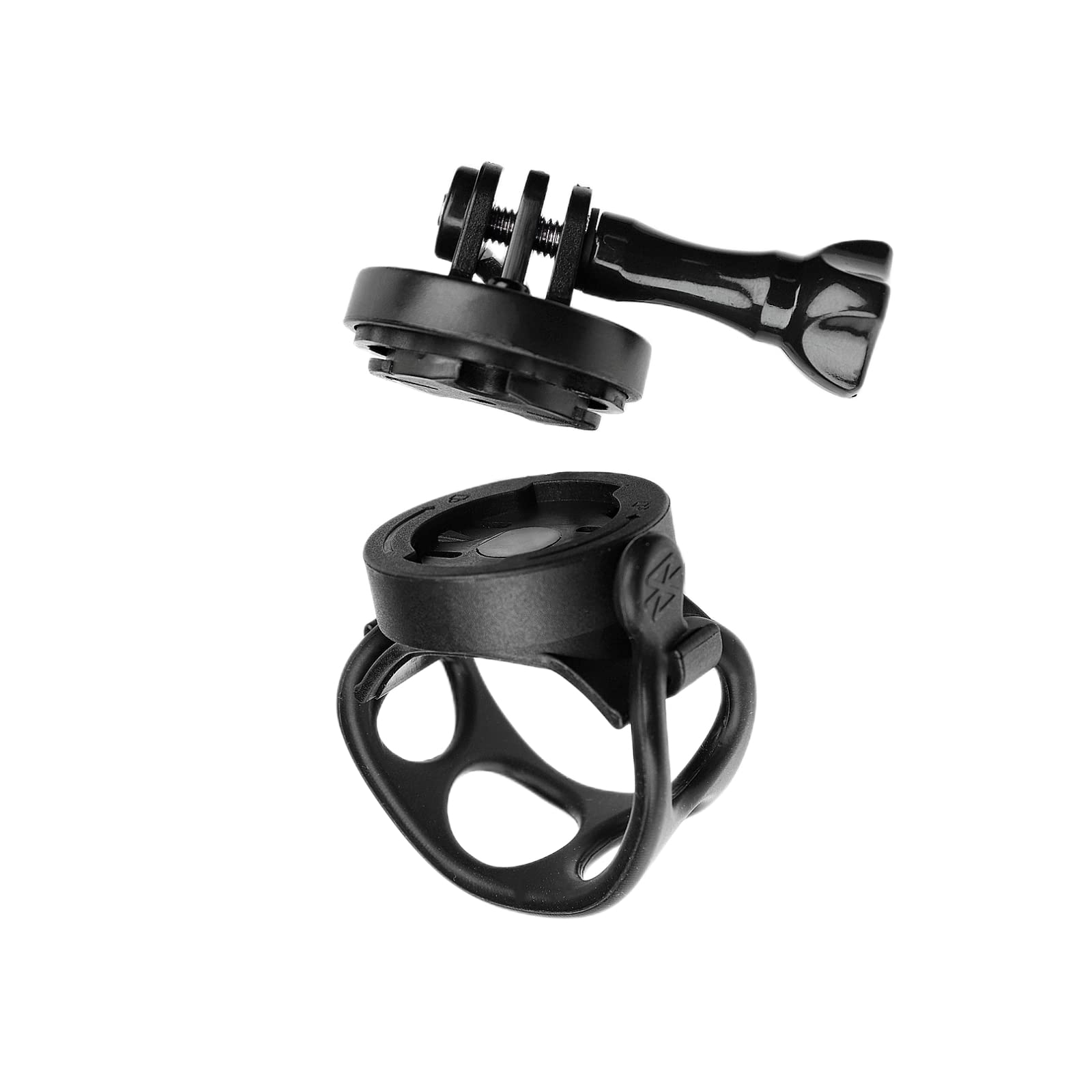 NELboNs Bike Computer Clamp Mount Compatible with Garmin/G/G+/Magne GPS Computers, GoPro Cameras, Smartphones, Cameras - Rotatable Handlebar Mount for Cycling GPS Units