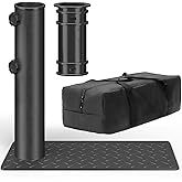 IOEN Flagpole Tire Mount(1.8"-2.48",Antenna Pole Mount,Portable Metal Flag Pole Wheel Stand Tailgate Tire Mount Antenna Stand Fits for Cars RVs Truck Camping Tailgating and Outdoor Party Events