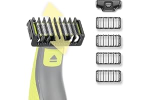 YINKE Dual-Direction Guards for Hybrid Electric Trimmer, Guide Comb 1/2/3/5mm with Protective Cape, Fits QP2834 QP2724 QP2520 QP6531, Enhance Flexibility for Men’s Trimming