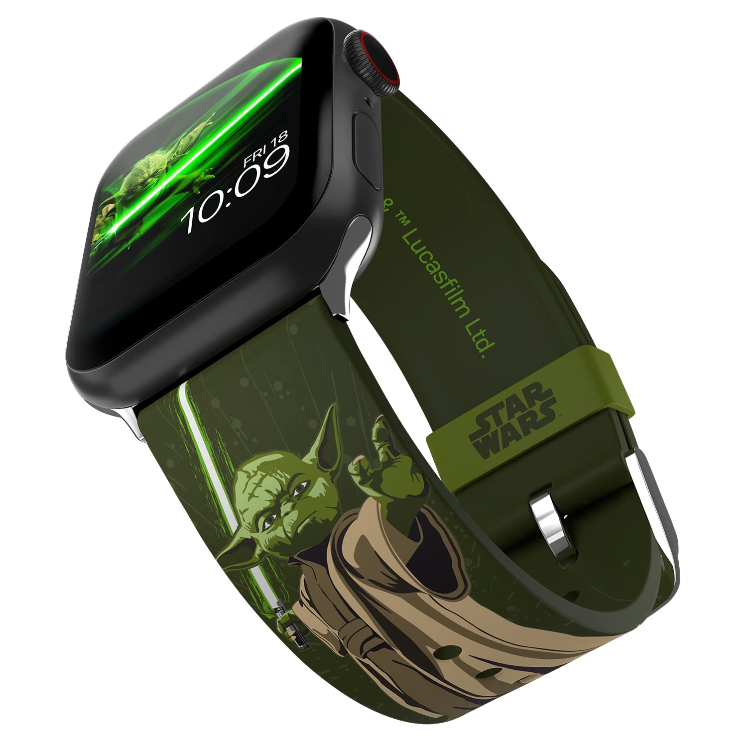 Star Wars – Yoda Smartwatch Strap – Officially Licensed, Compatible with Every Size & Series of Apple Watch (watch not included)
