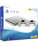 Sony PlayStation 4 with 2 Controllers, 500 GB - Silver