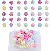 NovaPuff 50 Pcs 0.43 in Colorful Bubblegum Bead, Velvet Bead for Beadable Pens Flocked Beads for Keychains, DIY Beads for Jewelry Making/Creative Crafters