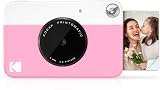 Kodak Printomatic Full Color Instant Print Camera Pink 5MP Zink 2x3 Sticky Paper