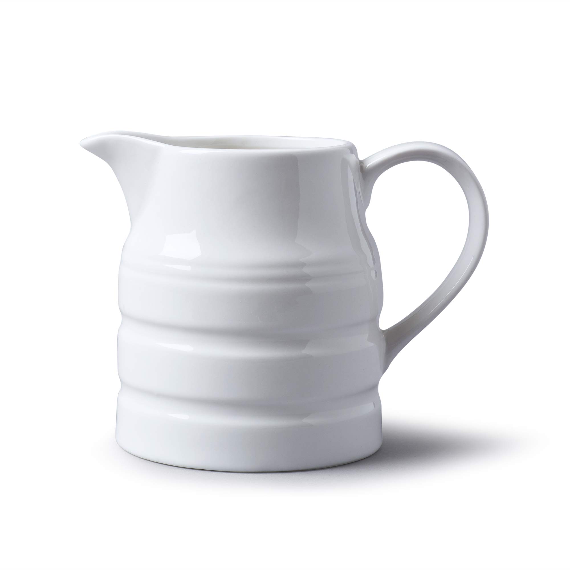 WM Bartleet & Sons 1750 T36 Porcelain Traditional Churn Jug, 1 Pint-White