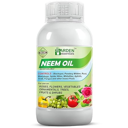 Garden Essentials Neem Oil for Spray on Plants | Organic Pesticide/Fungicide | Water Soluble (250 ml)